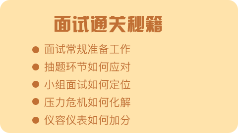 面面俱到——面试通关秘籍